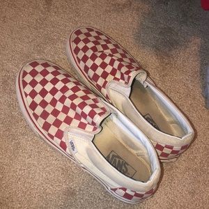 Red checkered vans